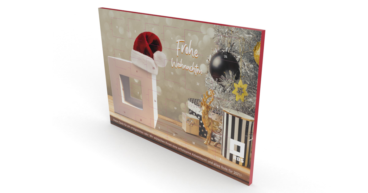 Adventskalender mit RBS-Logo