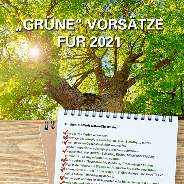 Grüne Vorsätze für 2021