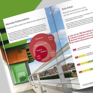 Innenseite des Wertschöpfungsbericht der RBS