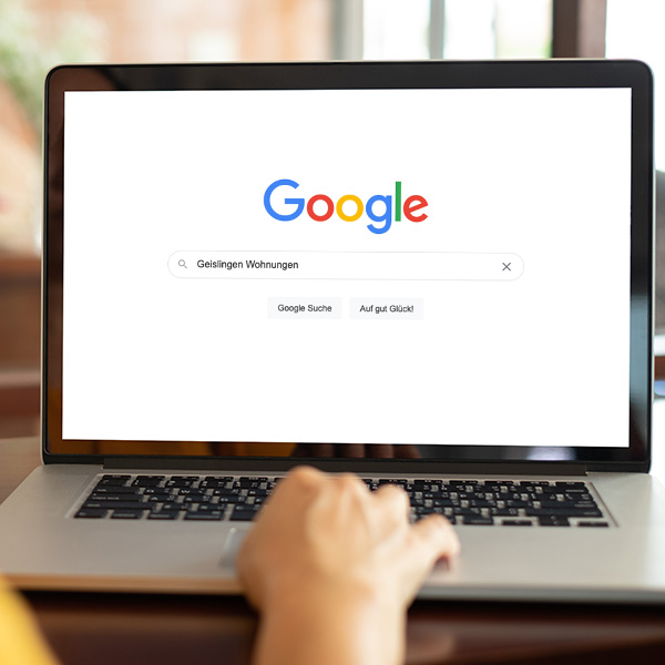 Wohnungssuche bei Google